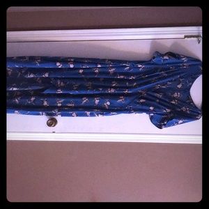 Charlotte Russe Plus Size Floral Wrap Dress 1X